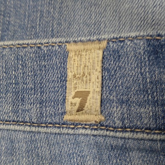 7 For All Mankind Roxanne Crop Capri Jeans 29 C873 - Picture 4 of 9